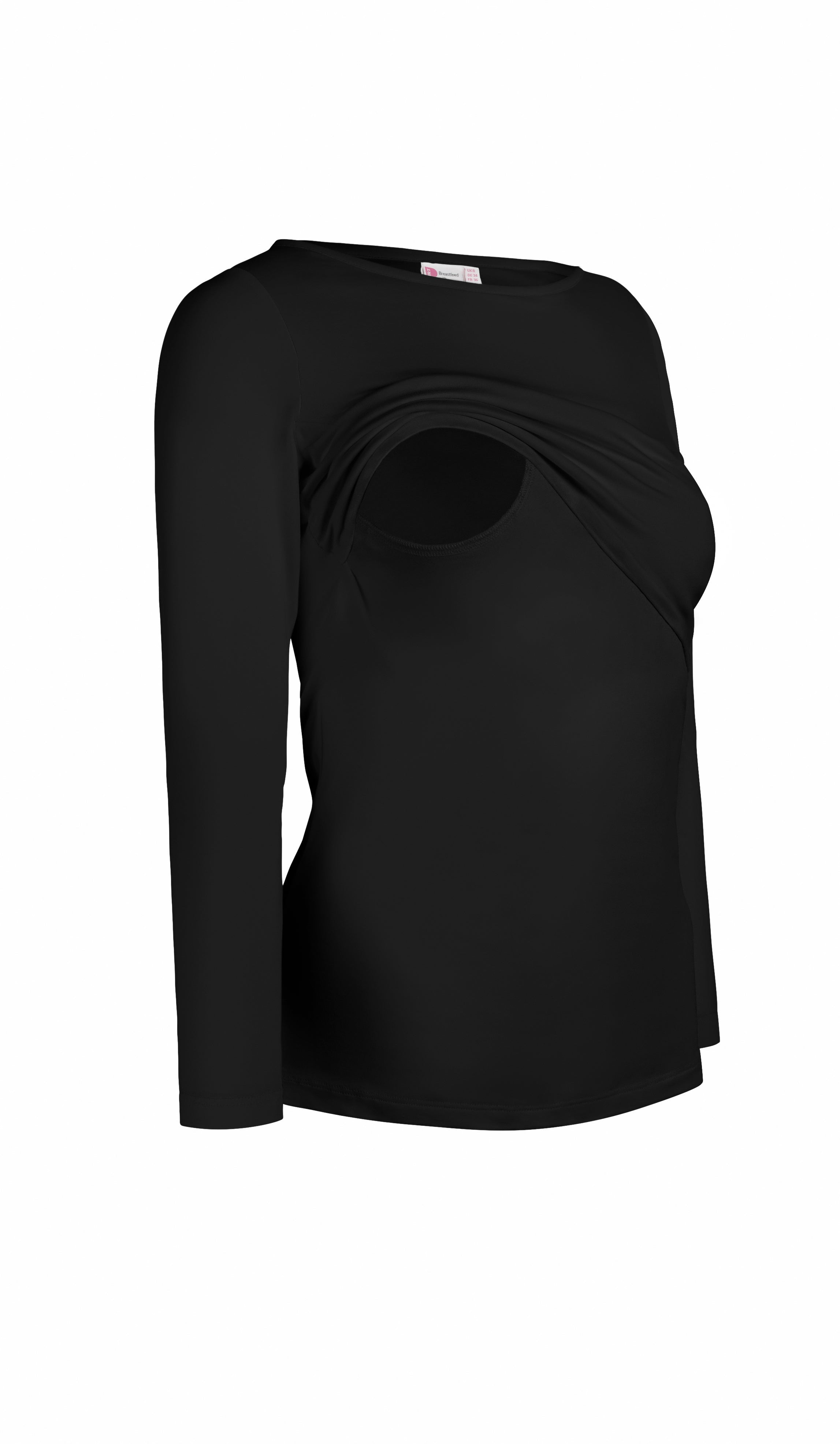 Bshirt Nursing Long Sleeve T-shirt in Black